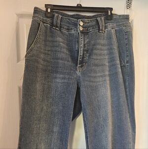 Judy Blue Wide Leg Jeans in Denim Blue
